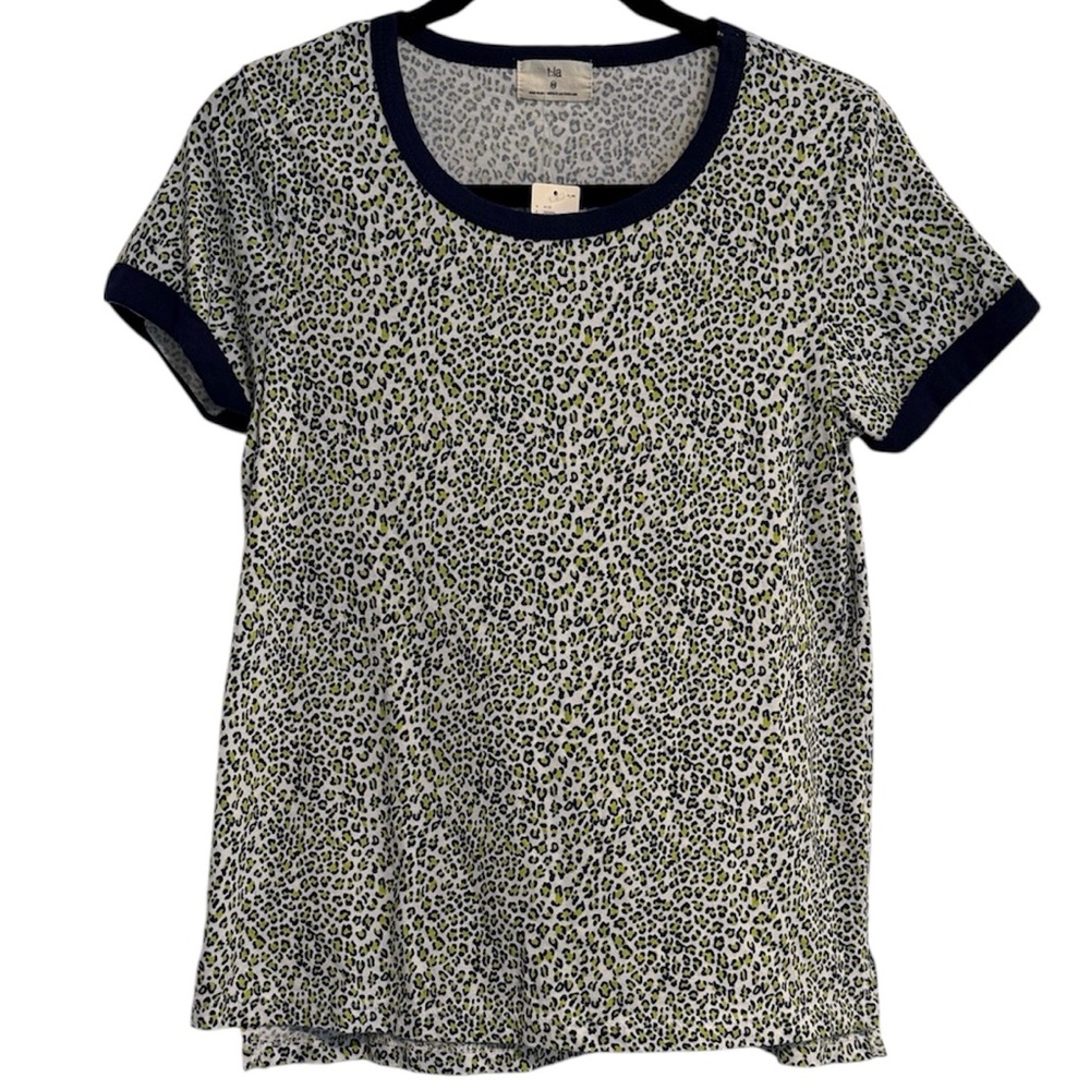 T.La Anthropologie Leopard Print Short Sleeve Tee NWT